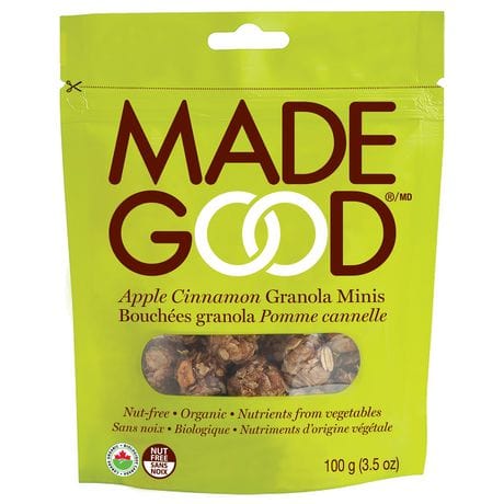 MADE GOOD Épicerie Bouchées granola pomme et cannelle bio 100g