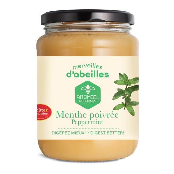 MERVEILLES D'ABEILLES Épicerie Aromiel miel et menthe poivrée (digérez-mieux) 150g