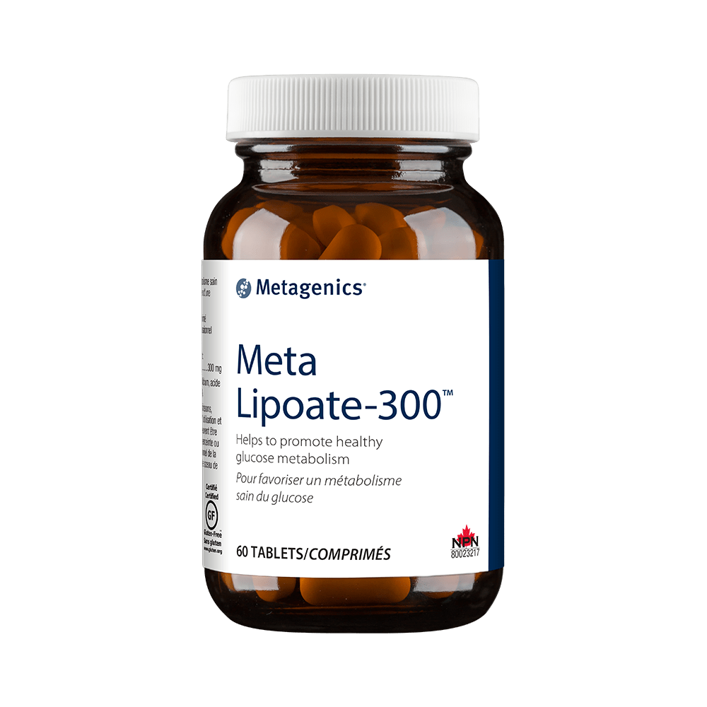 METAGENICS Suppléments Meta lipoate 300 60comp
DATE DE PÉREMPTION : 30 AVRIL 2026