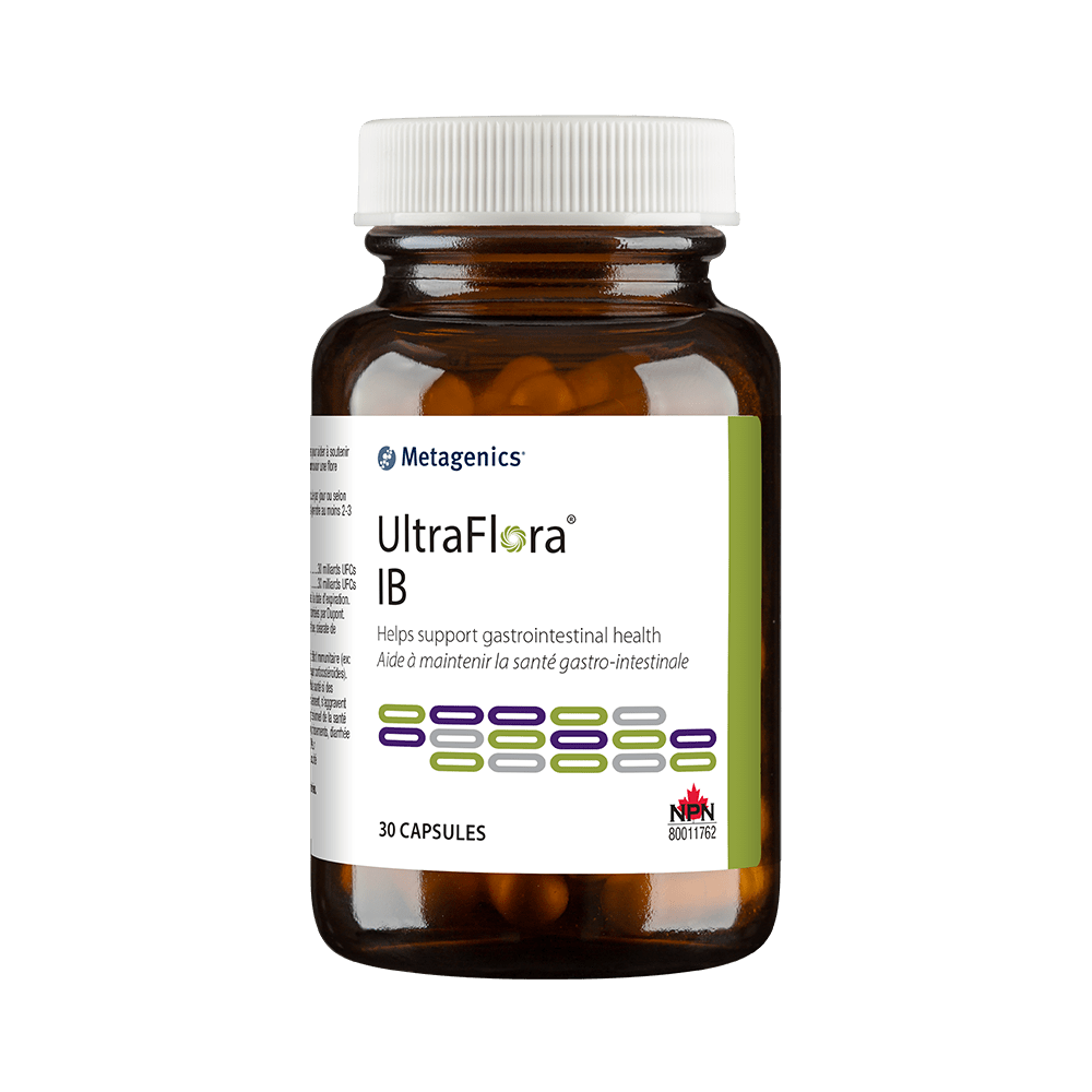 METAGENICS Suppléments Ultraflora IB 30caps
DATE DE PÉREMPTION : 30 SEPTEMBRE 2026