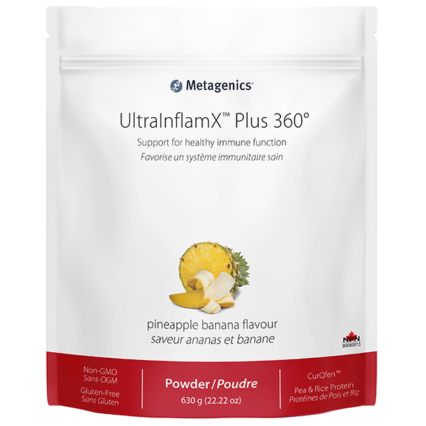 METAGENICS Suppléments UltrainflamX plus 360 (arôme ananas/banane) 630g