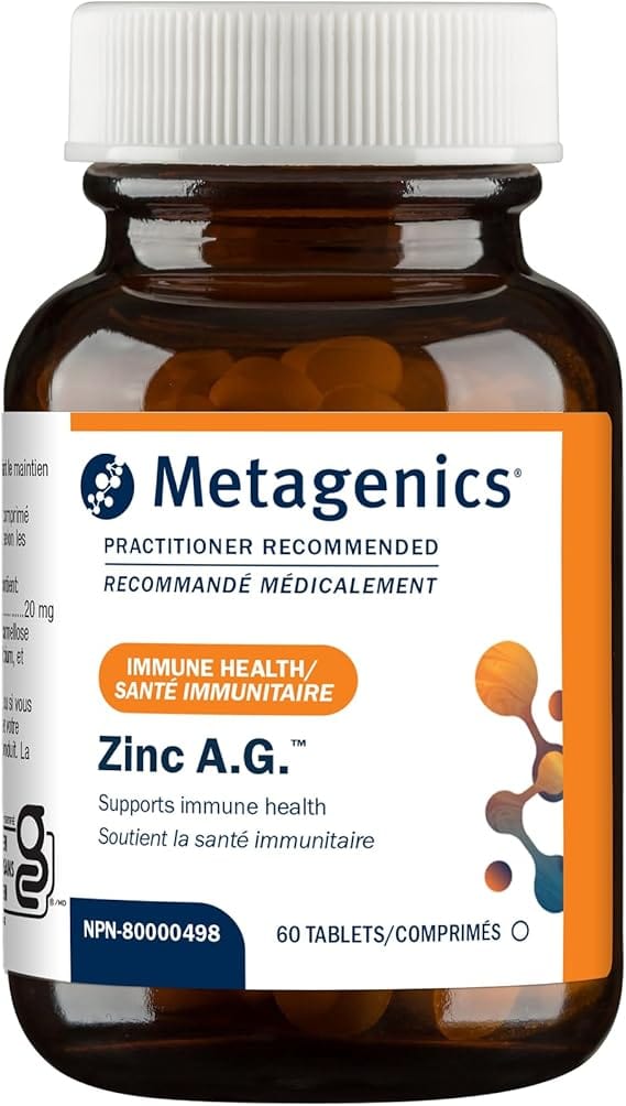 METAGENICS Suppléments Zinc A.G  60comp