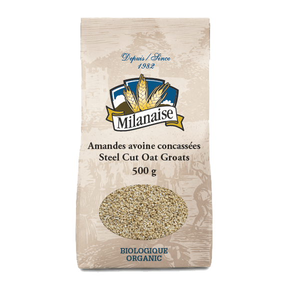 MILANAISE Épicerie Amandes d'avoine concassées biologiques 500g