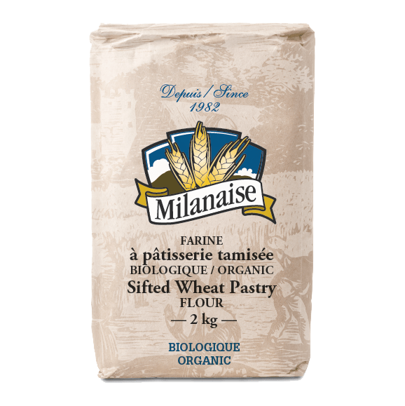 MILANAISE Épicerie Farine à pâtisserie biologique 2kg