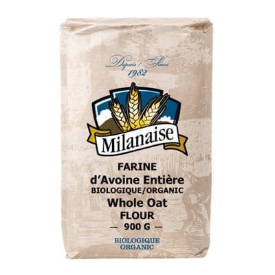 MILANAISE Épicerie Farine d'avoine entière bio 900g
