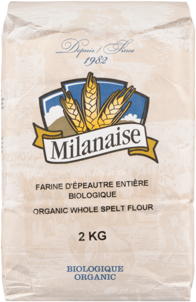 MILANAISE Épicerie Farine d'épeautre entière bio 2kg