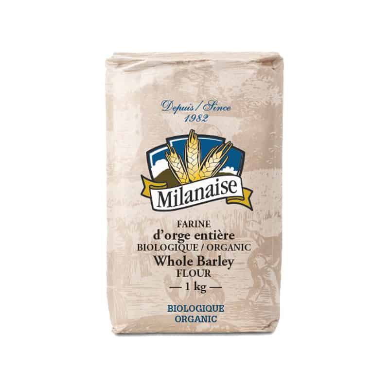 MILANAISE Épicerie Farine d'orge entière bio 1kg