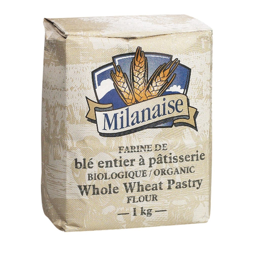 MILANAISE Épicerie Farine de blé entier à pâtisserie biologique 1kg