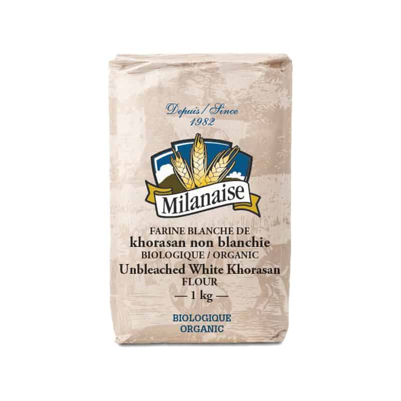 MILANAISE Épicerie Farine de khorosan blanche non-blanchie bio 1kg