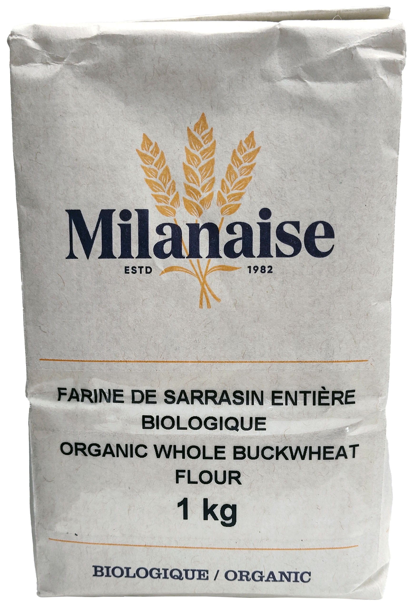 MILANAISE Épicerie Farine de sarrasin entière biologique 1kg