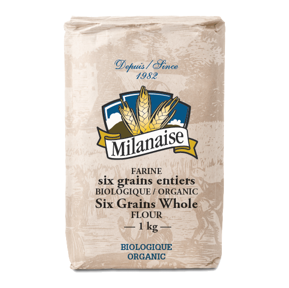 MILANAISE Épicerie Farine six grains entiers biologique 1kg