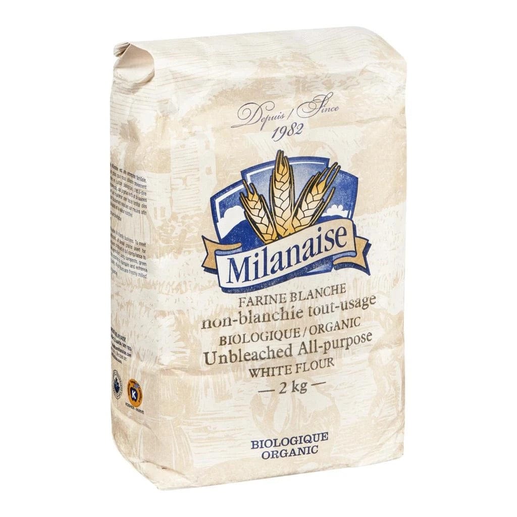 MILANAISE Épicerie Farine tout-usage blanche non-blanchie bio 2kg