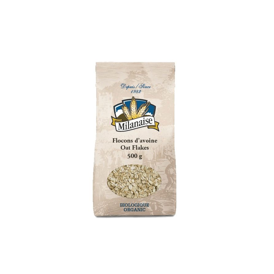MILANAISE Épicerie Flocons d'avoine biologiques 500g