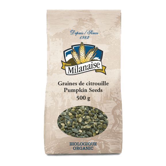 MILANAISE Épicerie Graines de citrouille bio 500g