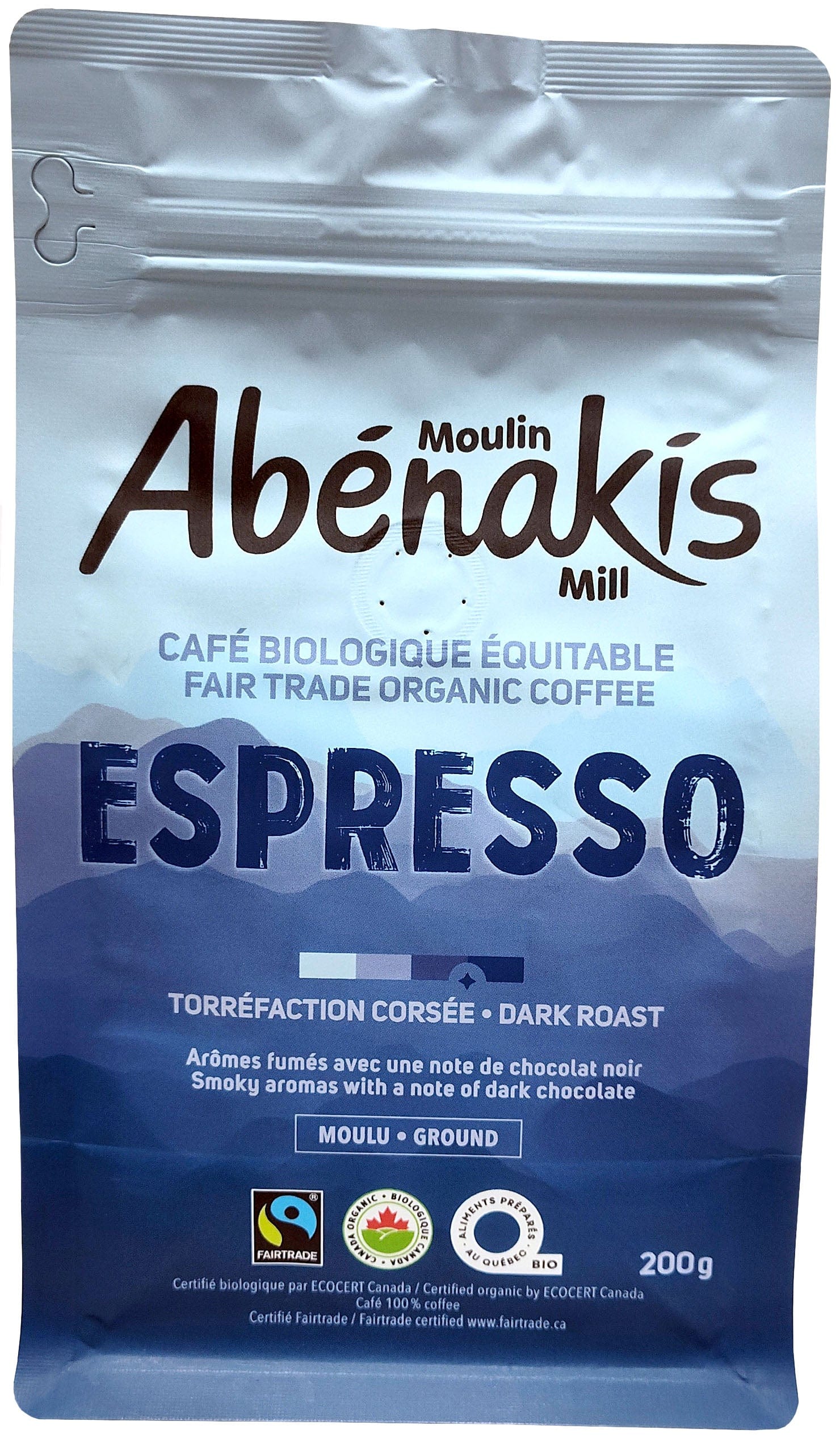MOULIN AUX ABÉNAKIS Épicerie Café expresso bio 200g
