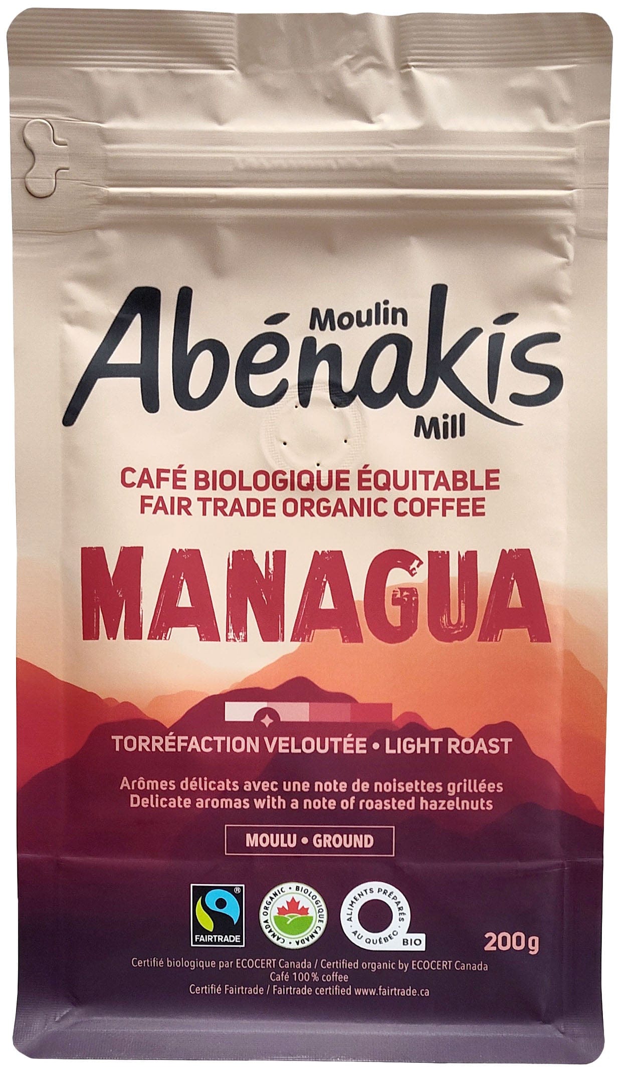 MOULIN AUX ABÉNAKIS Épicerie Café velouté moulu Managua bio 200g