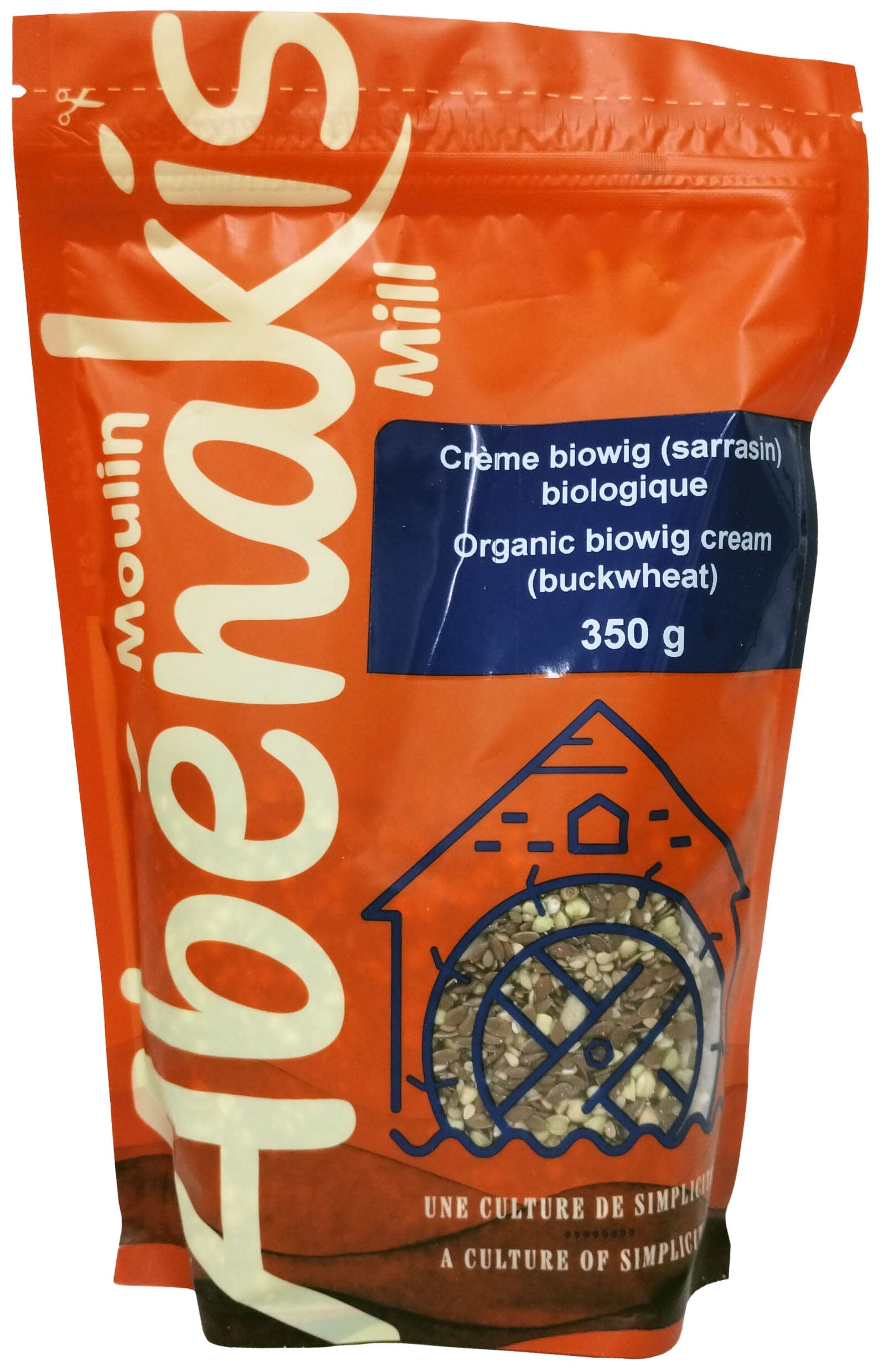 MOULIN AUX ABÉNAKIS Épicerie Crème Biowig sarrasin 350g