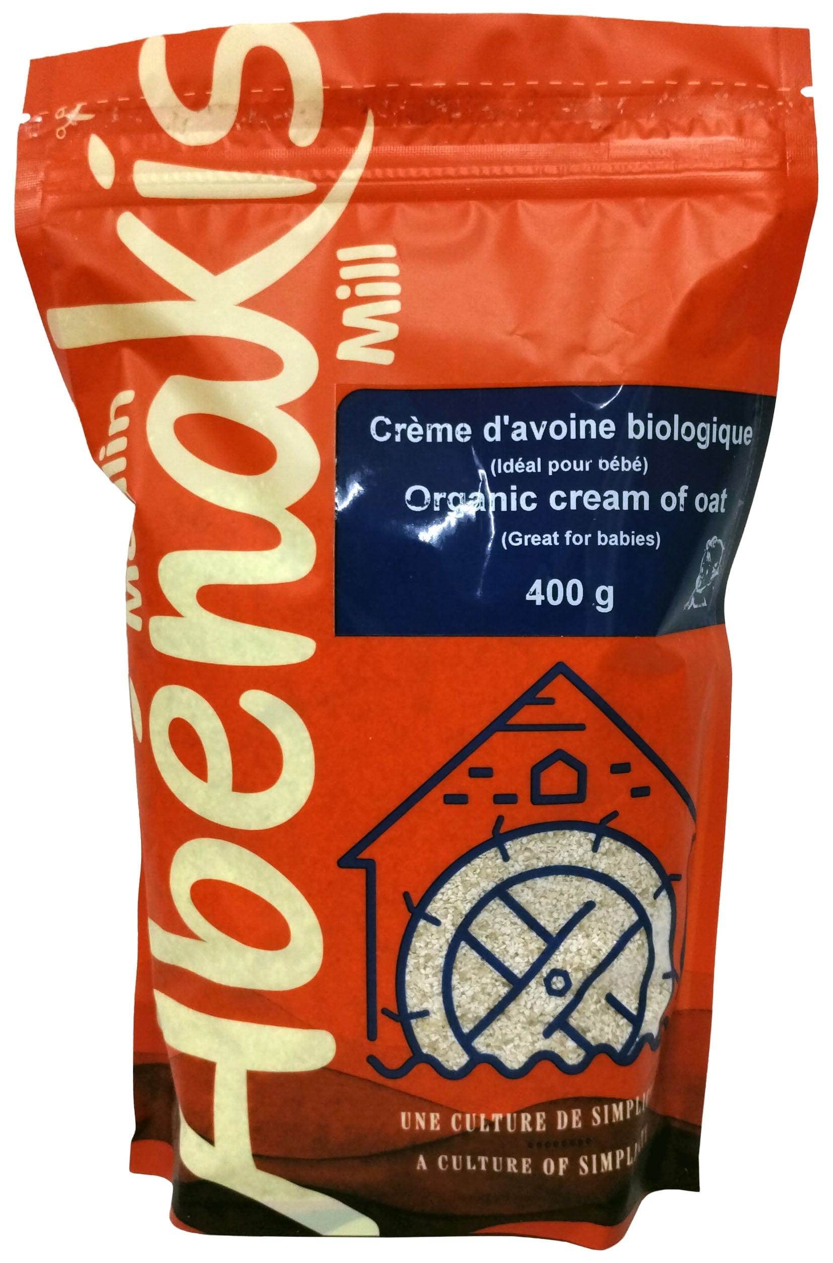 MOULIN AUX ABÉNAKIS Épicerie Crème d'avoine bio 400g