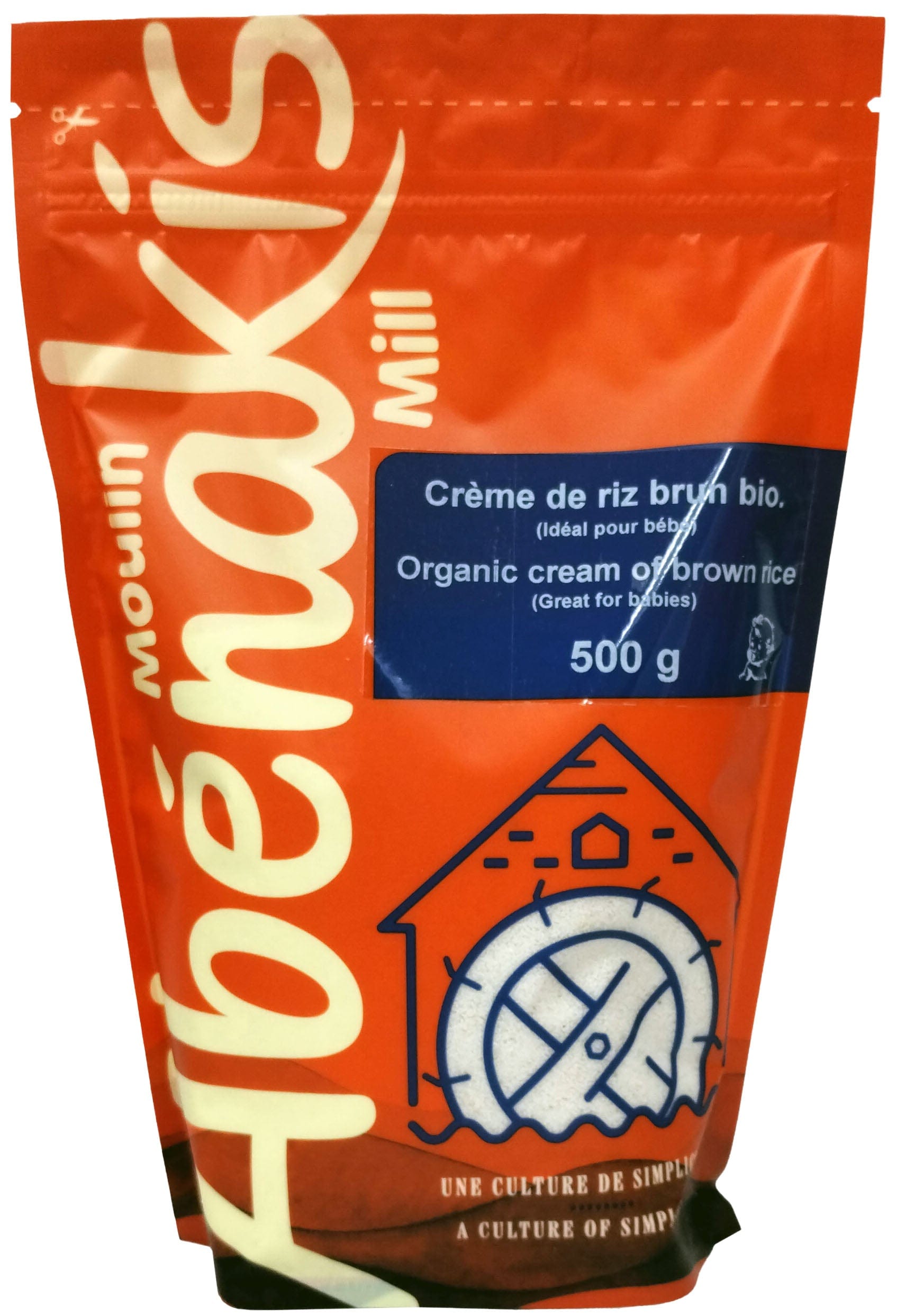 MOULIN AUX ABÉNAKIS Épicerie Crème de riz brun bio 500g