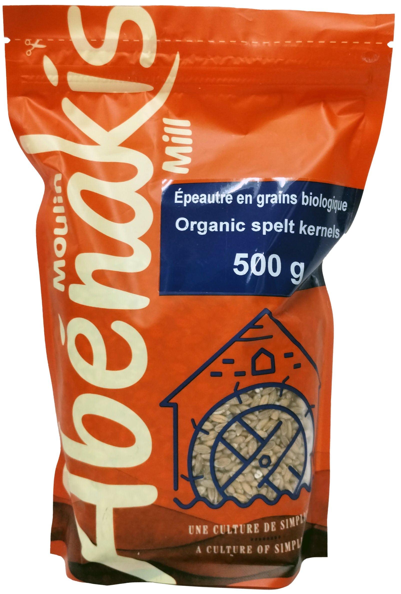 MOULIN AUX ABÉNAKIS Épicerie Épautre grains bio 500g