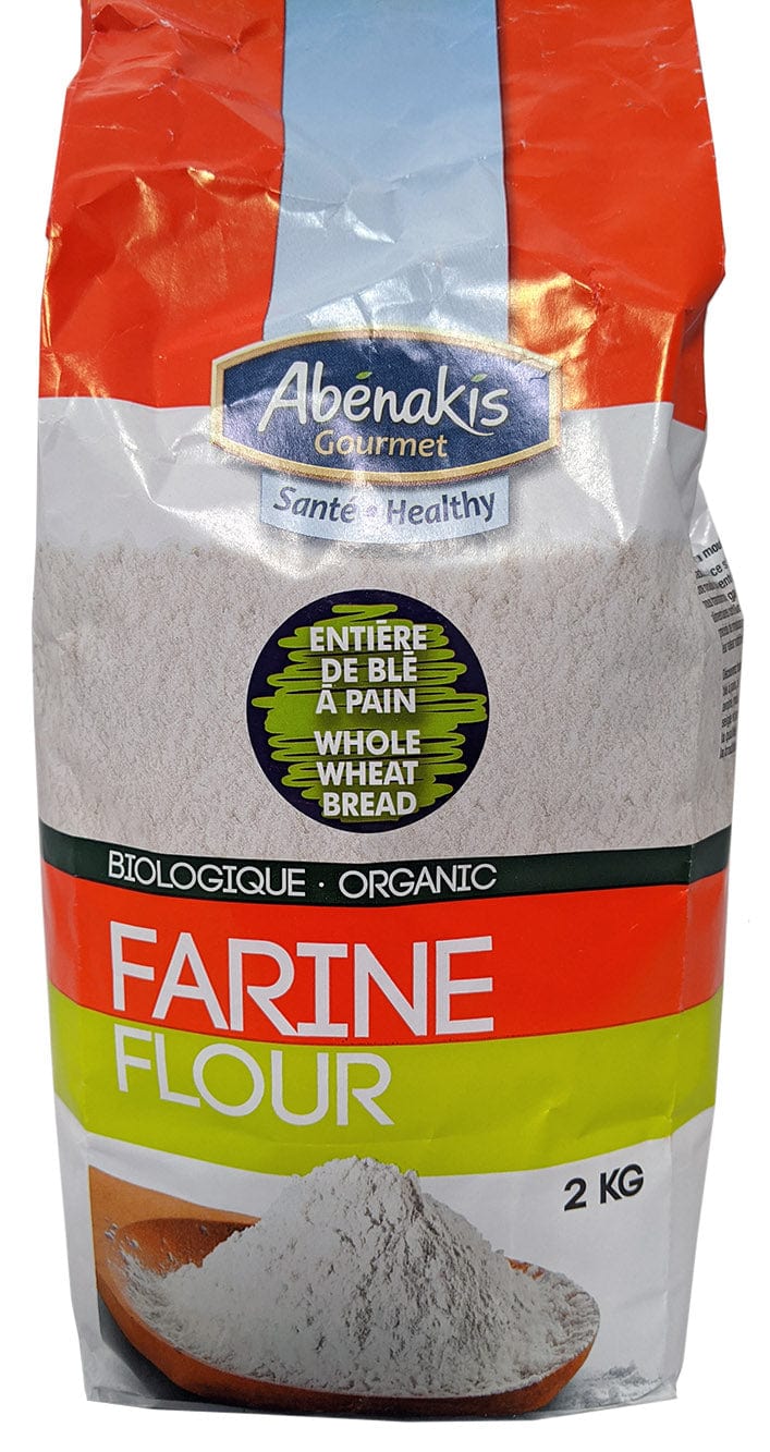 MOULIN AUX ABÉNAKIS Épicerie Farine entière de blé à pain biologique 2kg