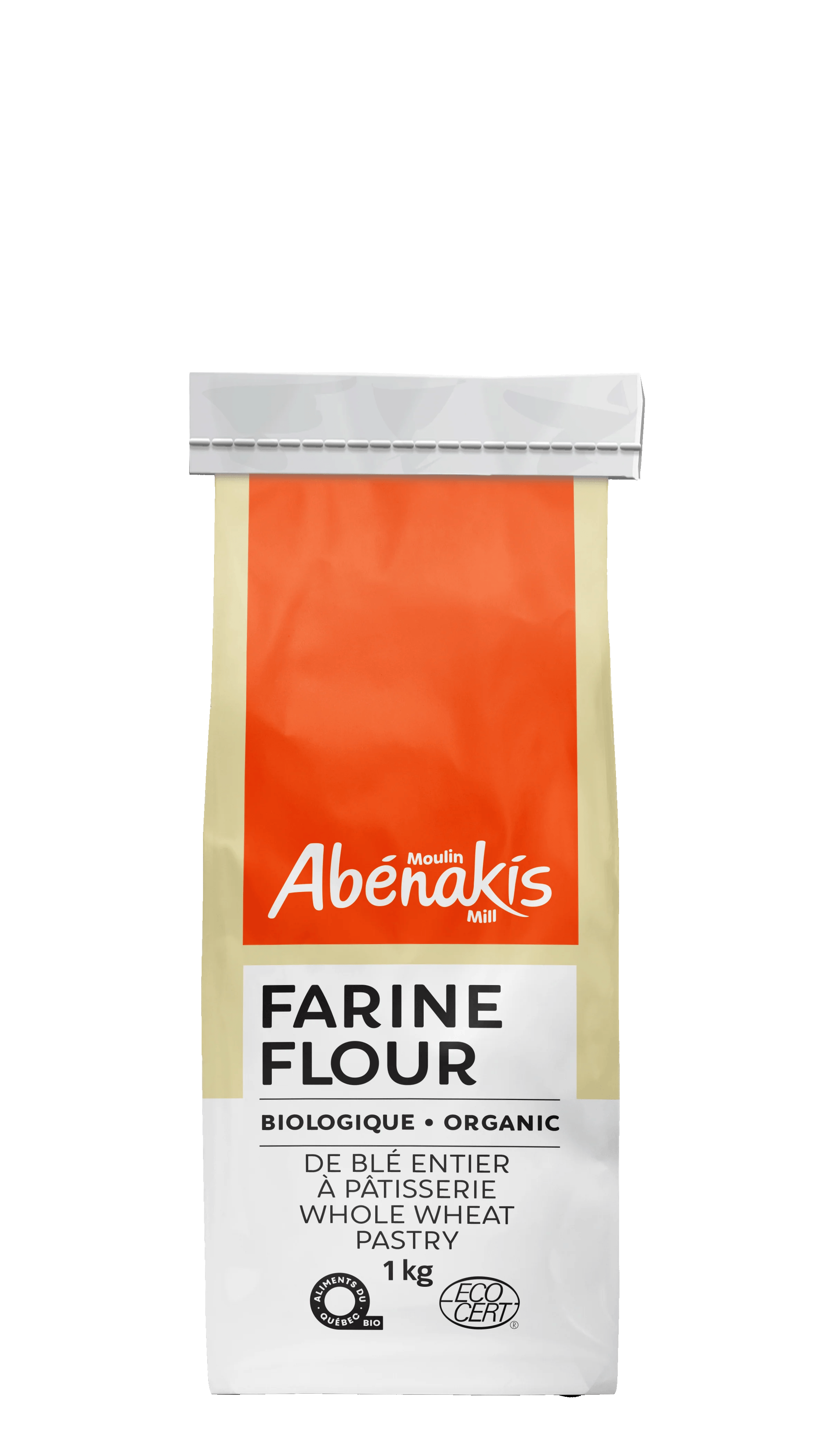 MOULIN AUX ABÉNAKIS Épicerie Farine entière de blé à pâtisserie biologique 2kg