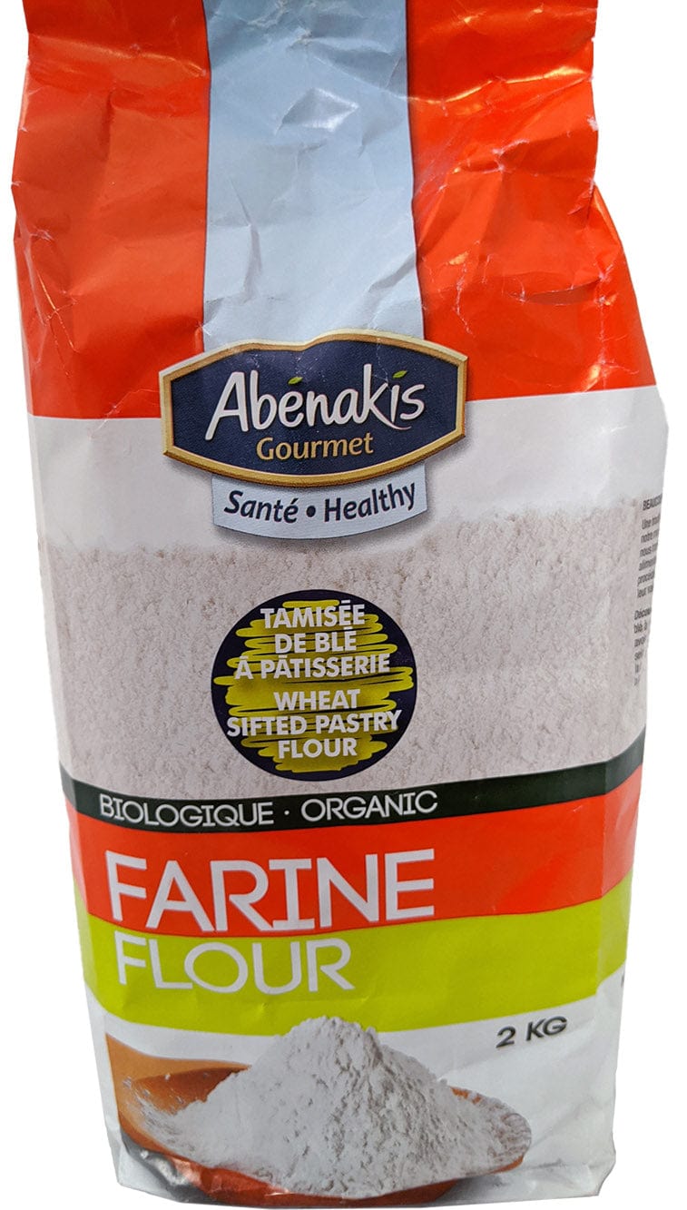 MOULIN AUX ABÉNAKIS Épicerie Farine tamisée de blé à pâtisserie biologique 2kg