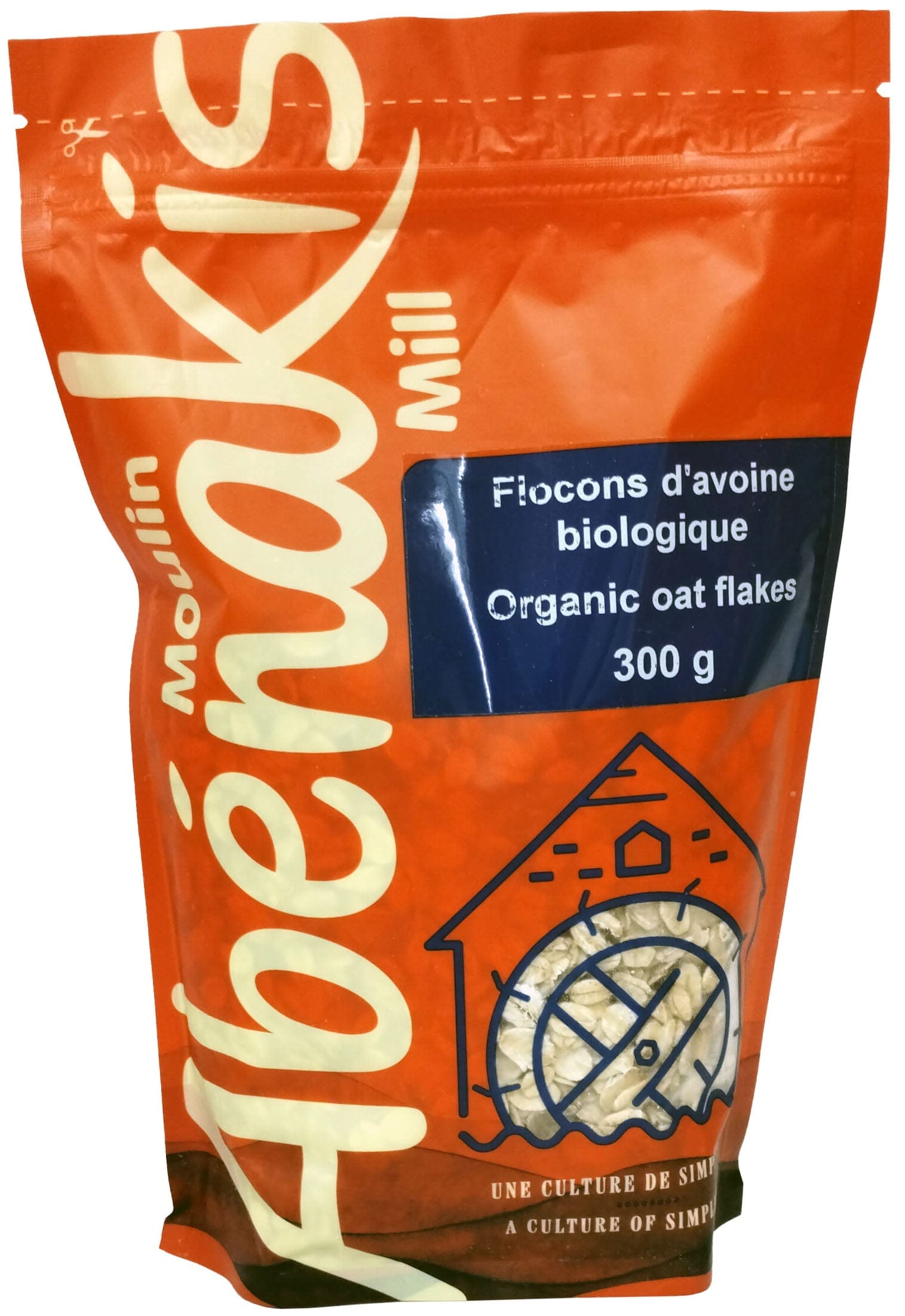 MOULIN AUX ABÉNAKIS Épicerie Flocons d'avoine bio 300g