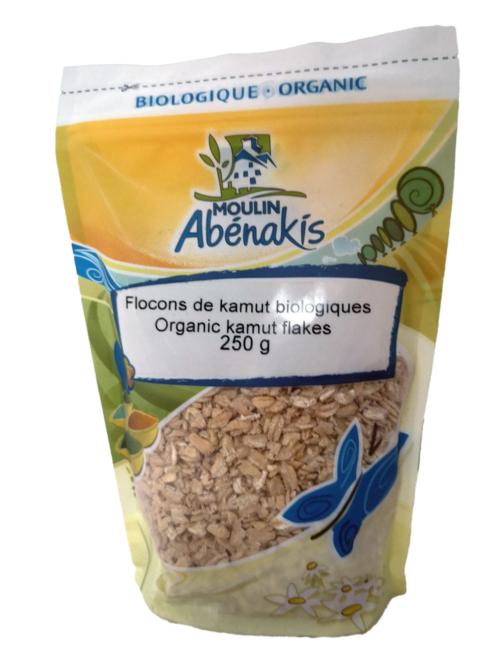 MOULIN AUX ABÉNAKIS Épicerie Flocons de kamut bio 250g
