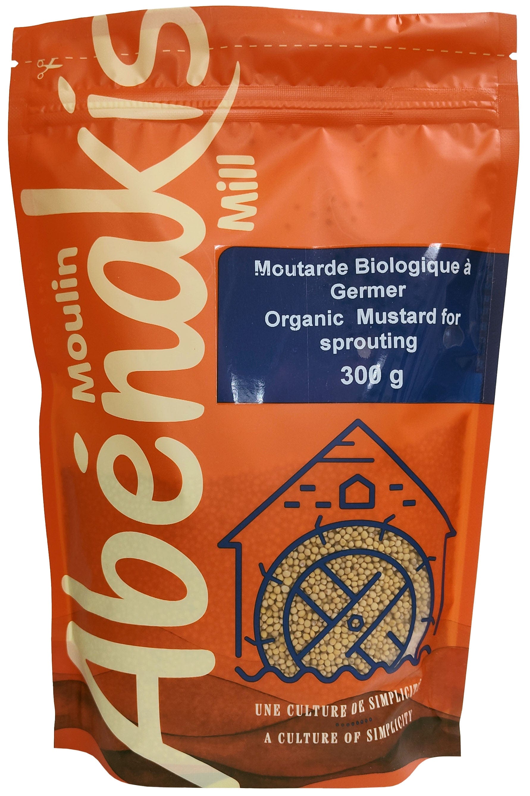 MOULIN AUX ABÉNAKIS Épicerie Graines de moutarde à germer bio  300g