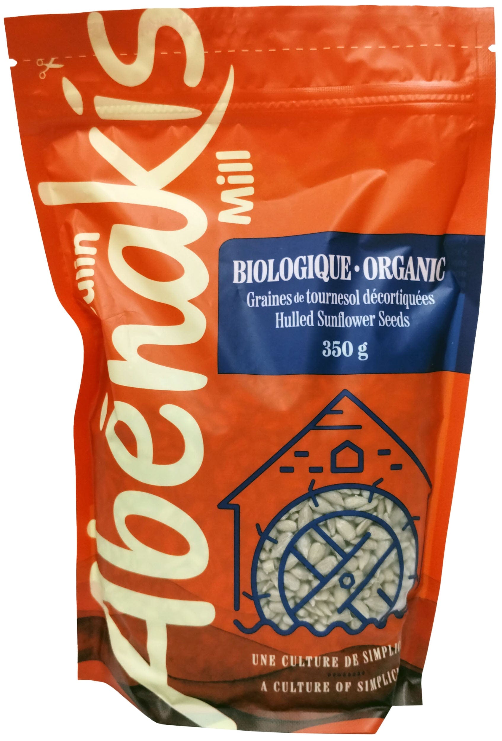 MOULIN AUX ABÉNAKIS Épicerie Graines de tournesol décortiquées bio 350g