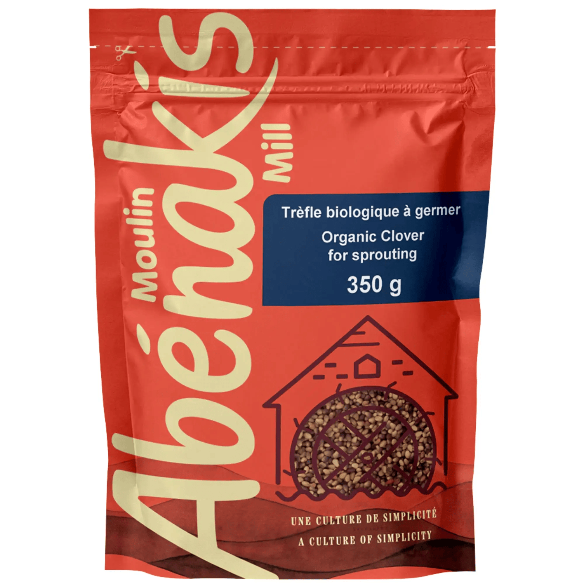 MOULIN AUX ABÉNAKIS Épicerie Graines de trèfle à germer bio 350g