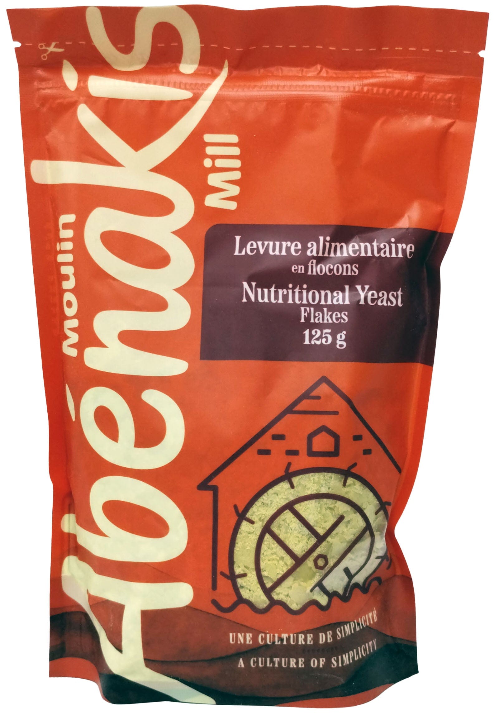 MOULIN AUX ABÉNAKIS Épicerie Levure alimentaire en flocons sans OGM 125g