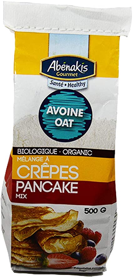 MOULIN AUX ABÉNAKIS Épicerie Mélange à crêpes à l'avoine biologique 500g