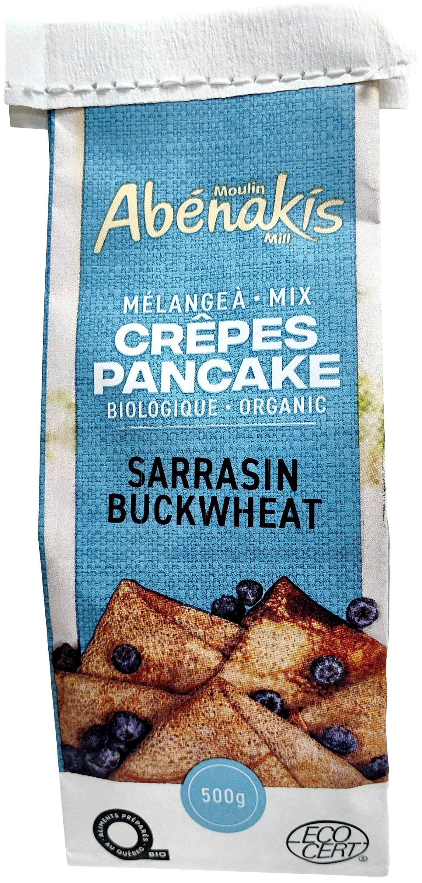 MOULIN AUX ABÉNAKIS Épicerie Mélange à crêpes sarrasin bio 500g