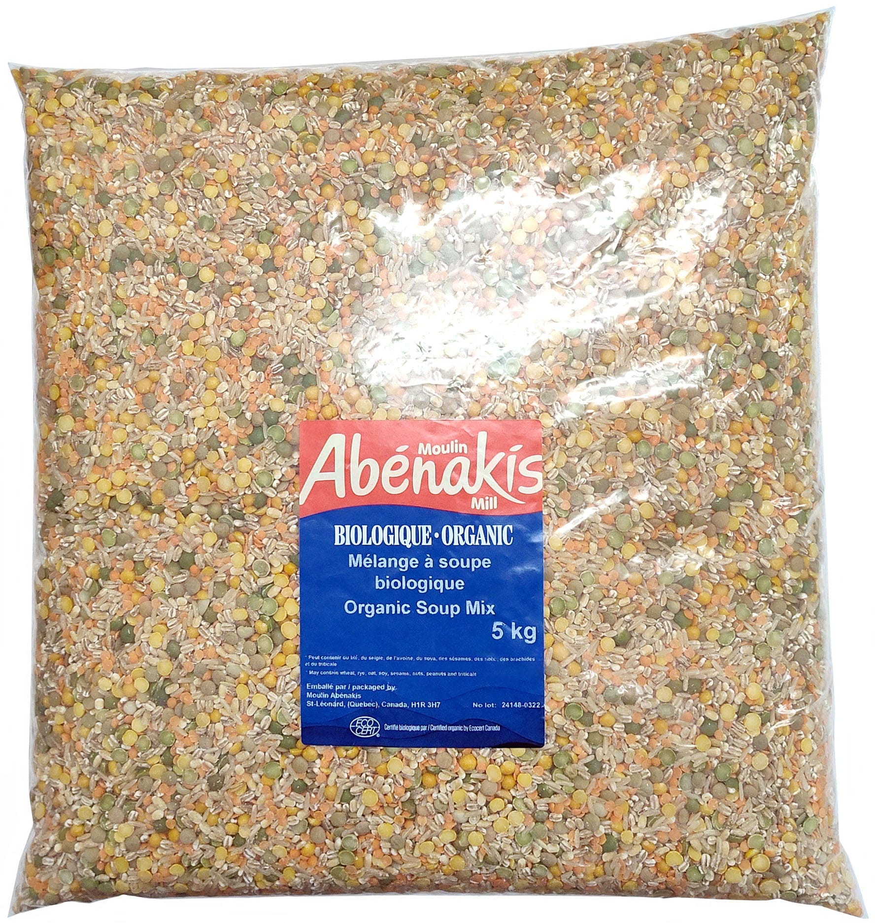 MOULIN AUX ABÉNAKIS Épicerie Mélange à soupe bio 5kg