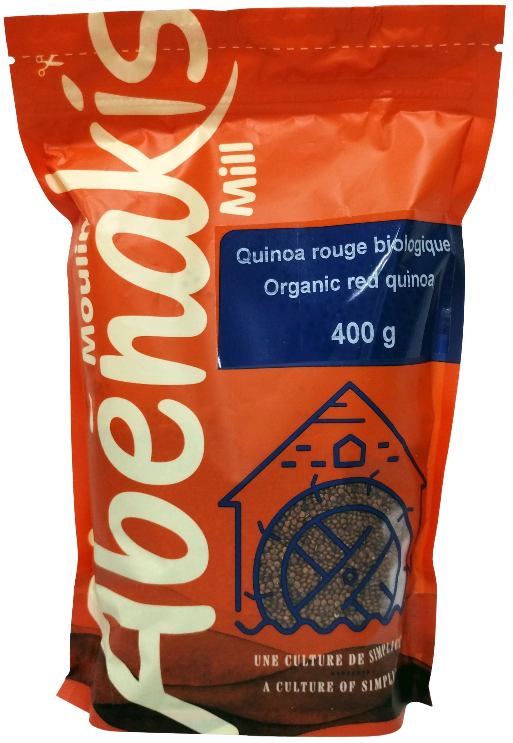 MOULIN AUX ABÉNAKIS Épicerie Quinoa rouge bio 400g