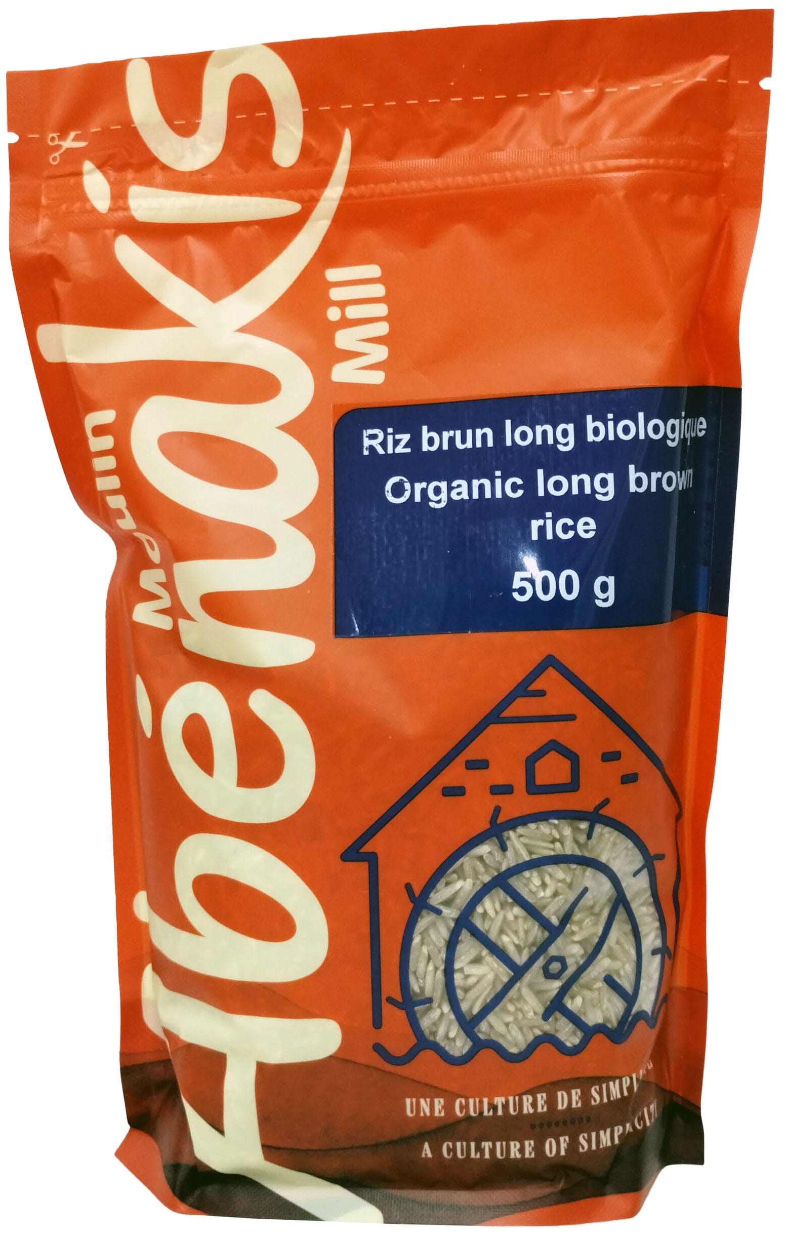 MOULIN AUX ABÉNAKIS Épicerie Riz brun long bio 500g