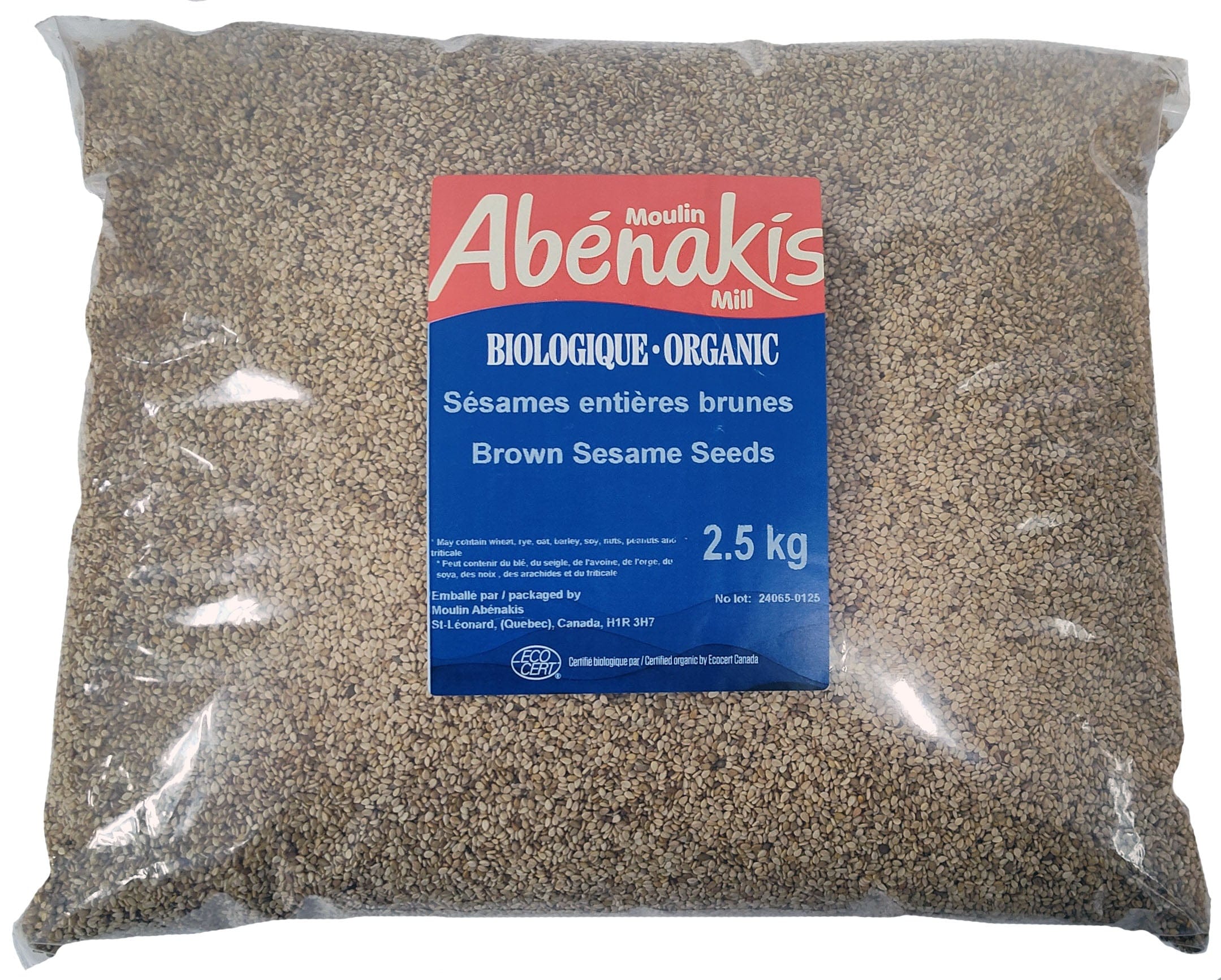 MOULIN AUX ABÉNAKIS Épicerie Sésames entières brunes bio 2,5kg