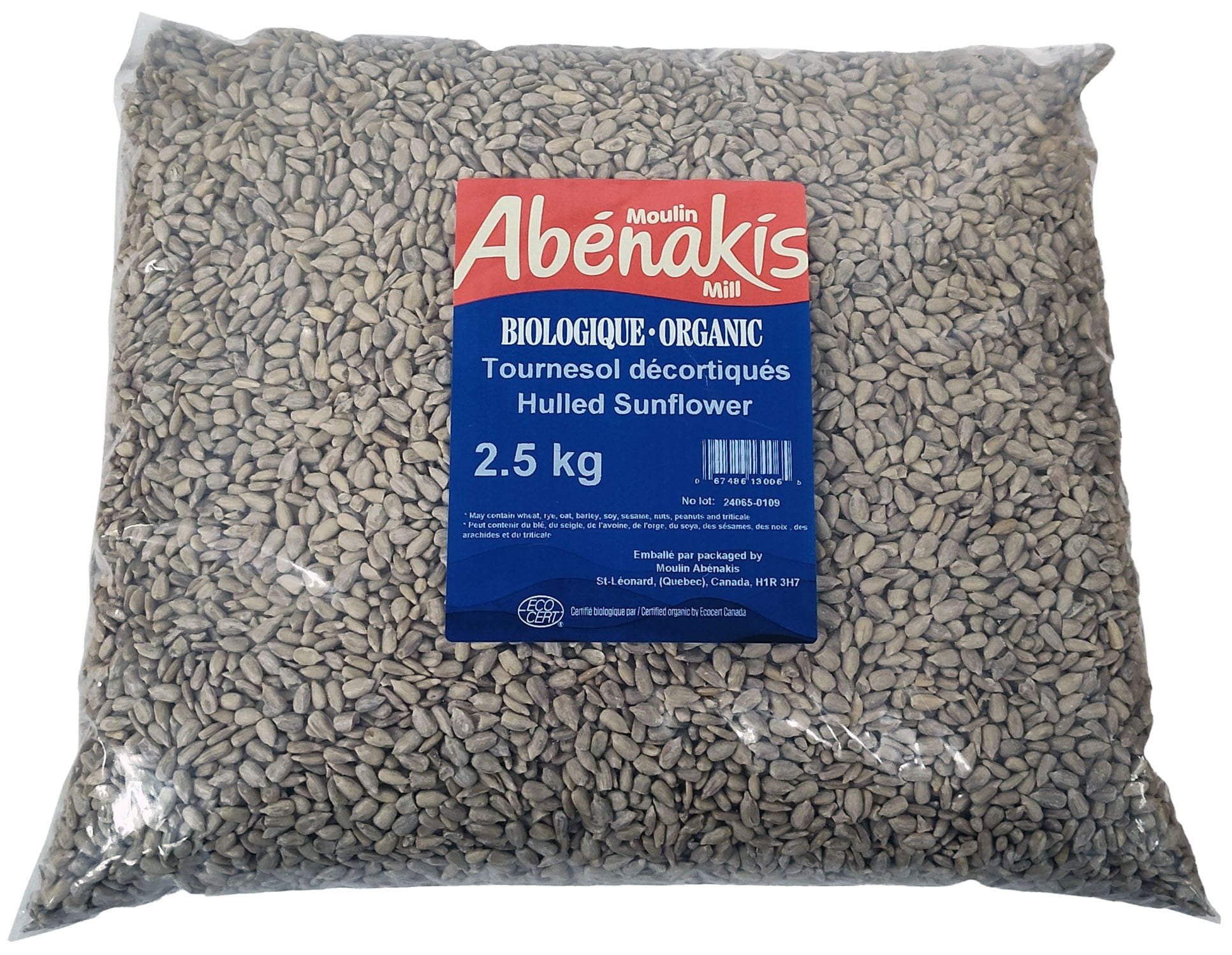 MOULIN AUX ABÉNAKIS Épicerie Tournesol décortiqués bio 2,5kg