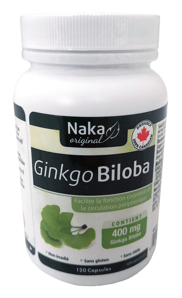 NAKA Suppléments Ginkgo biloba (400mg) 120caps