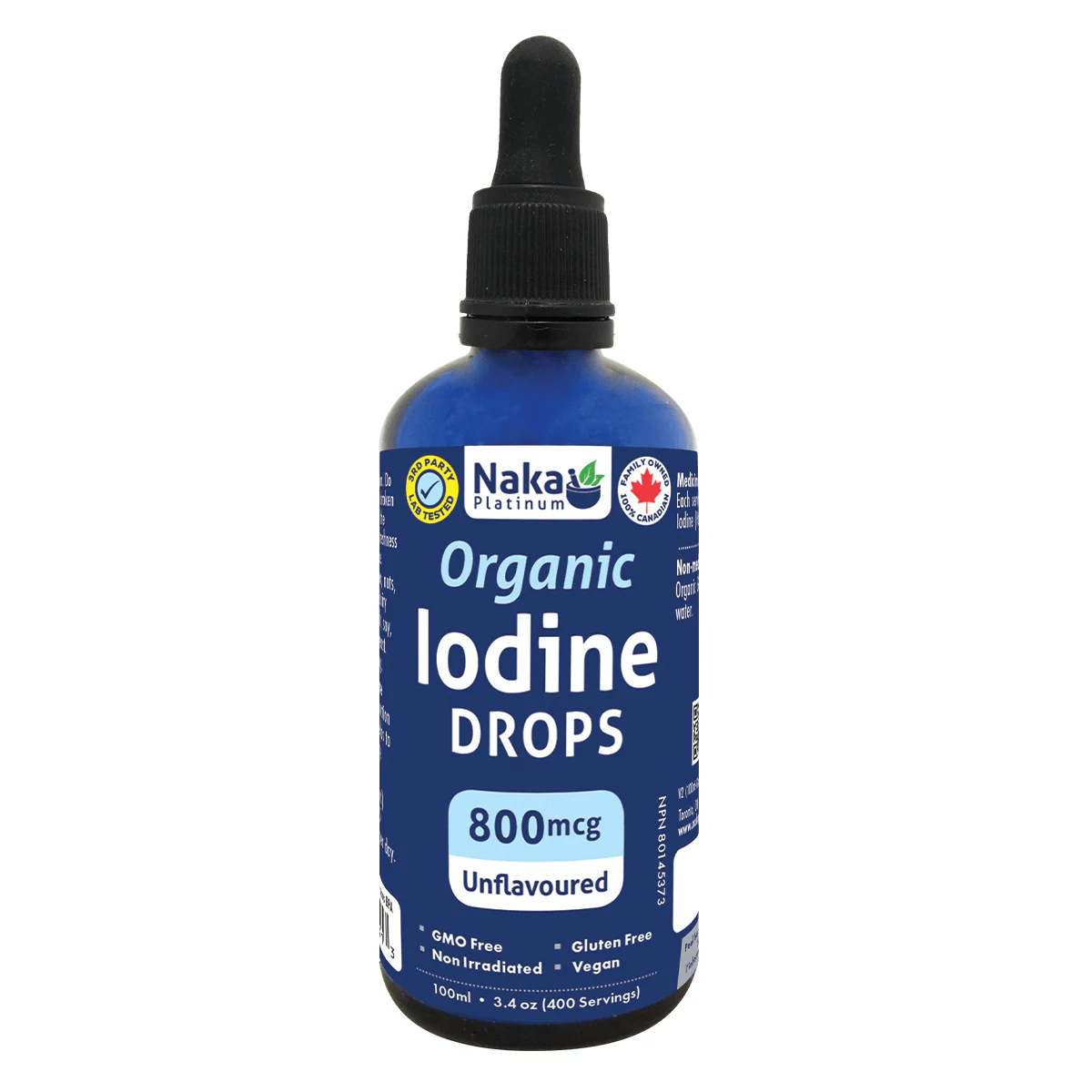 NAKA Suppléments Iodine (gouttes) 100ml