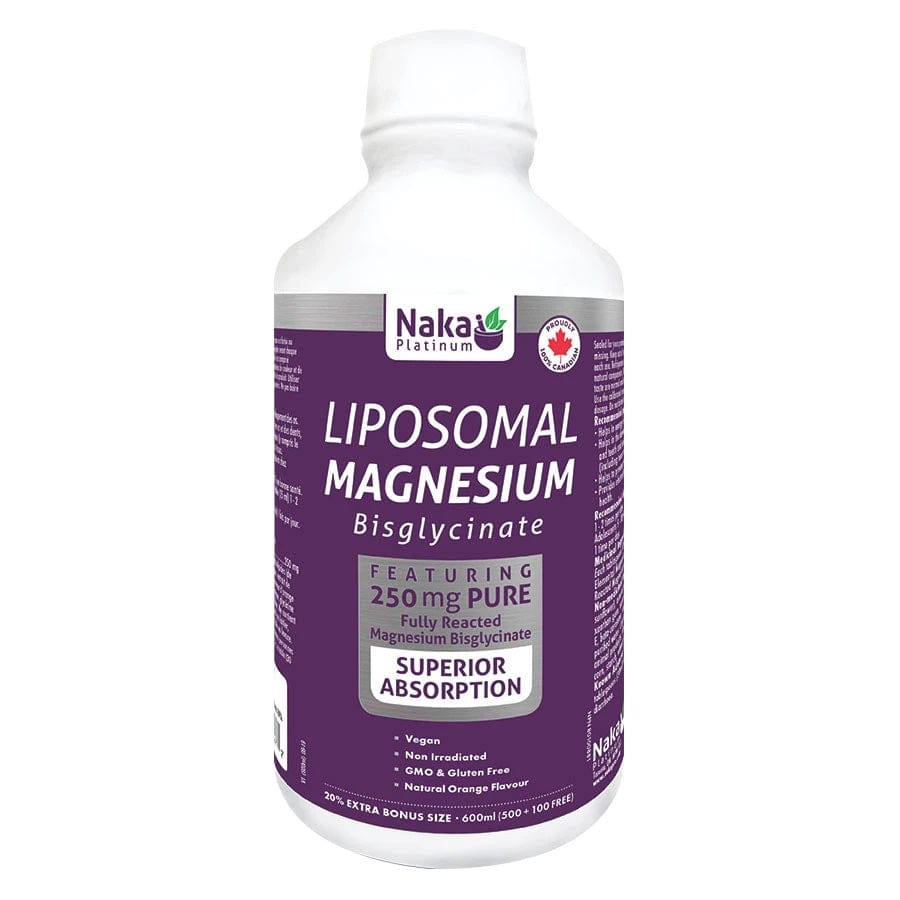 NAKA Suppléments Liposomal diglycinate de magnésium   Bonus 500ml+100ml