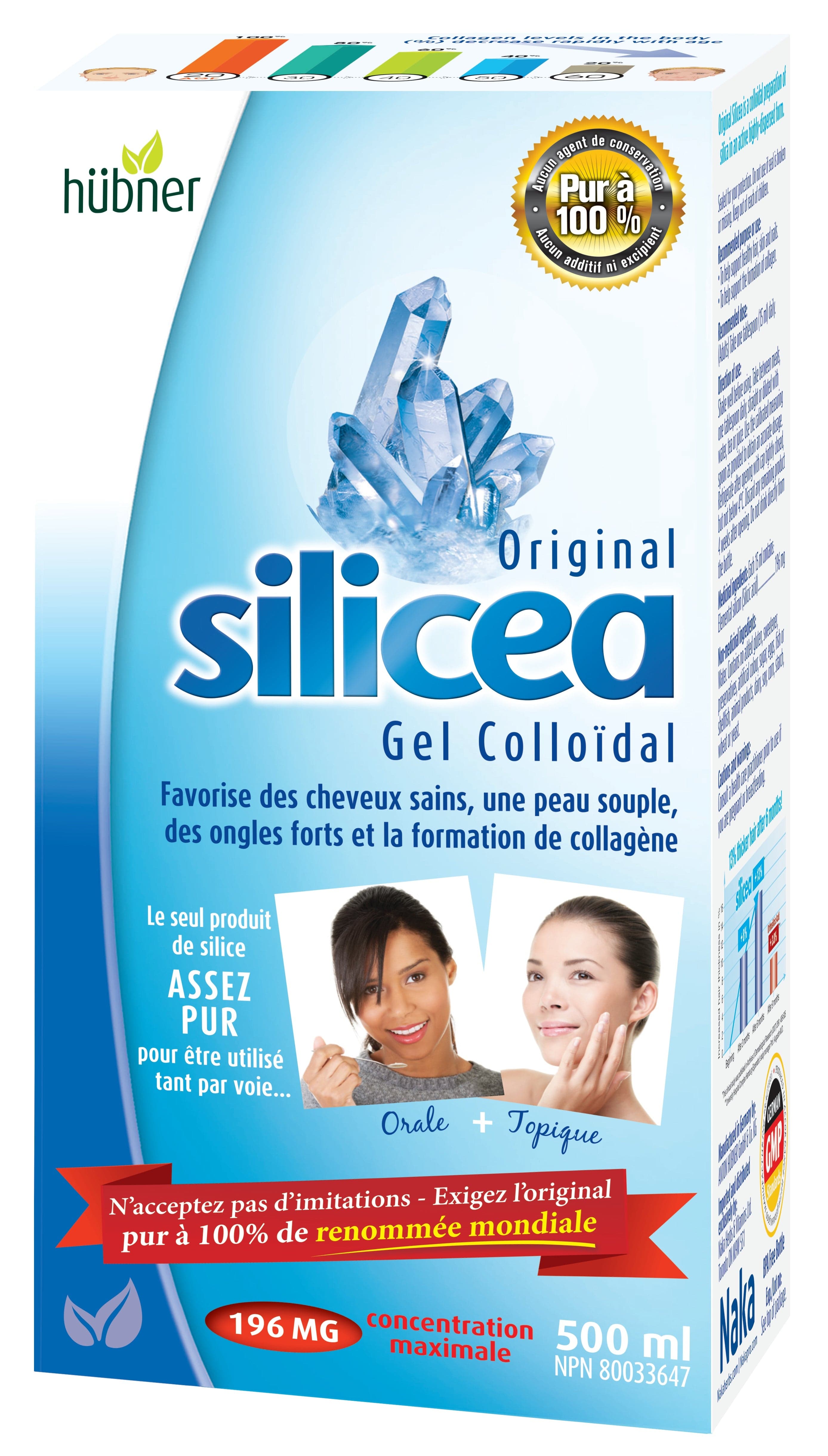 NAKA Suppléments Silice (gel) 500ml