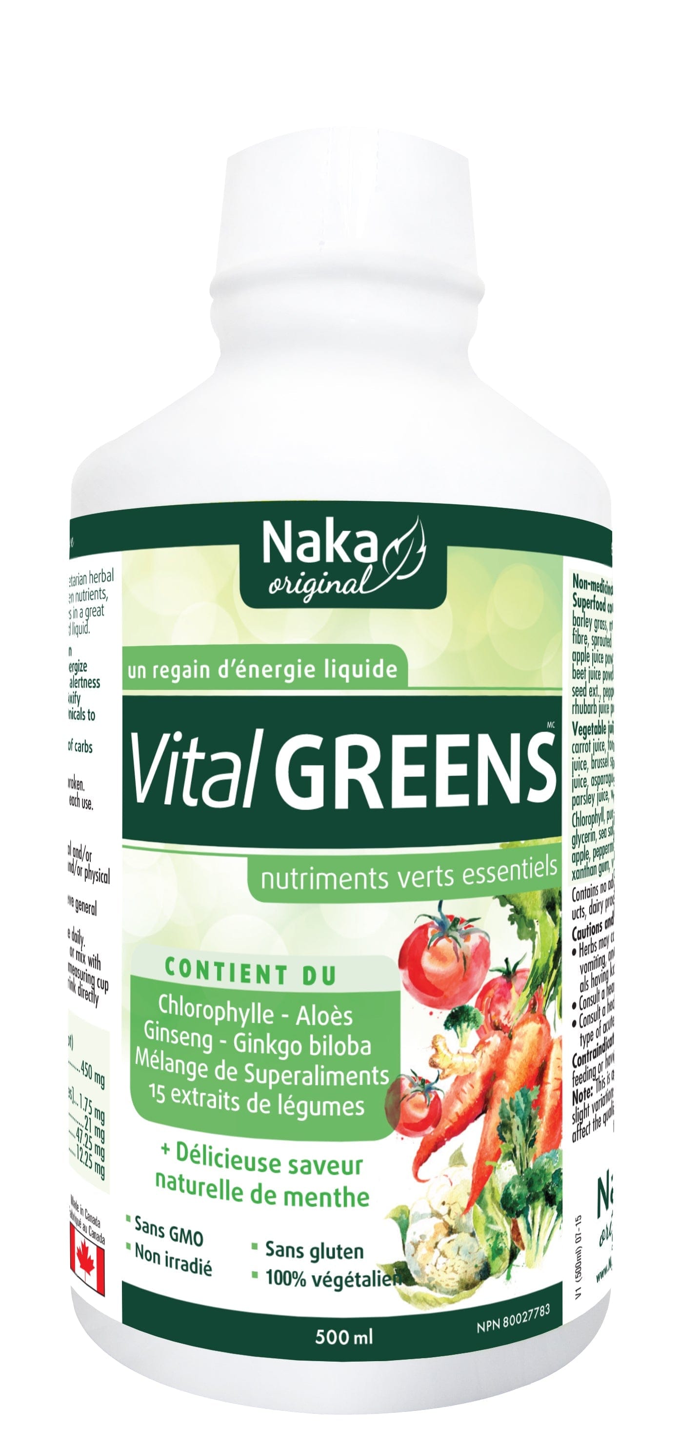 NAKA Suppléments Vital greens 500ml