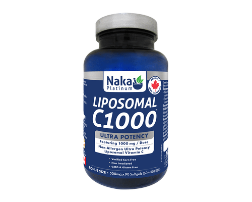 NAKA Suppléments Vitamine C liposomal (1000mg) Bonus  60+30gels