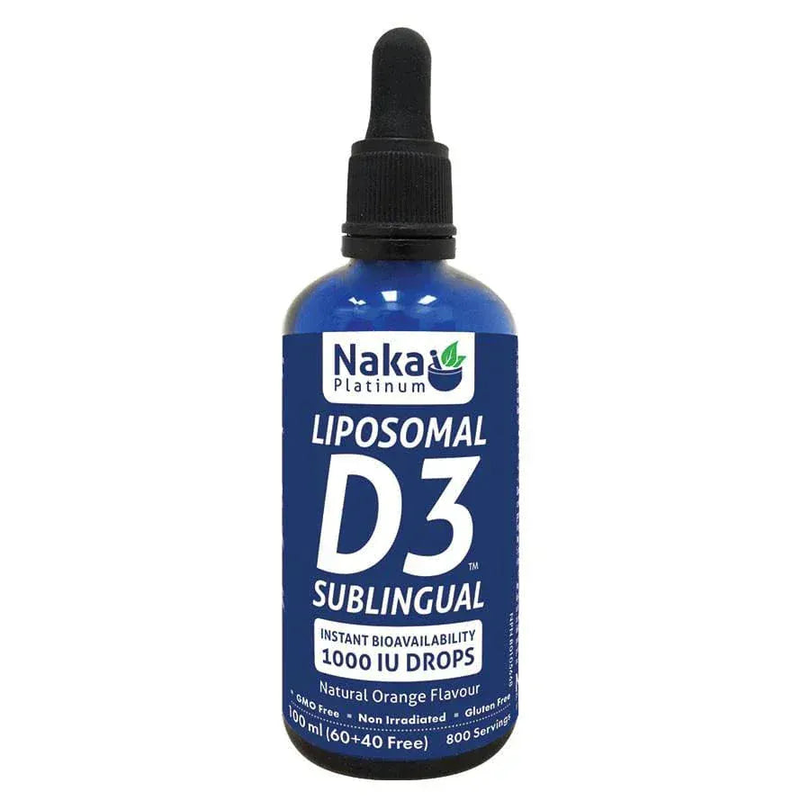 NAKA Suppléments Vitamine D3 liposomal  60ml+40ml