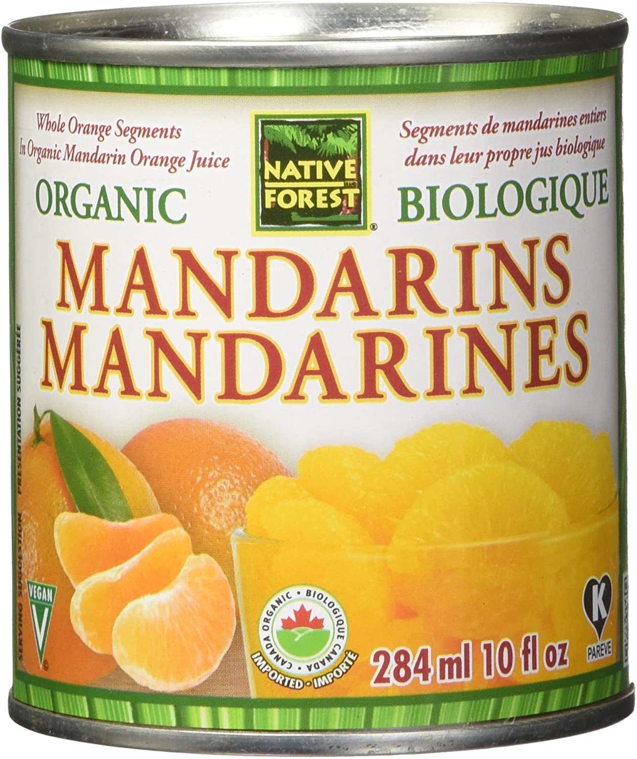 NATIVE FOREST Épicerie Mandarines bio 284ml