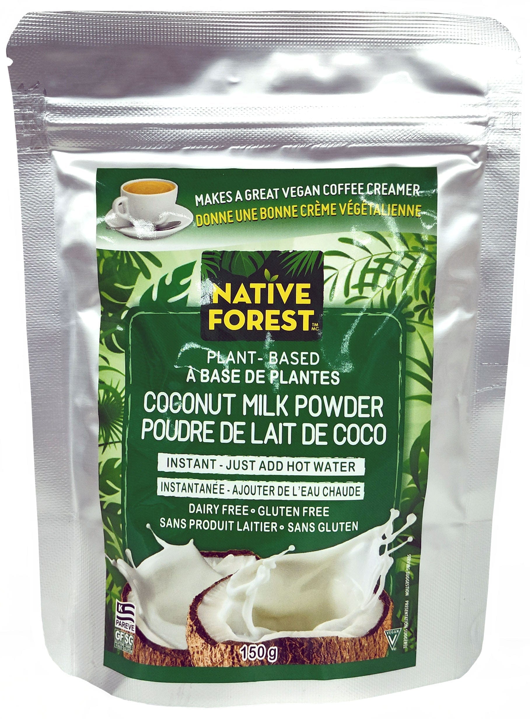 NATIVE FOREST Épicerie Poudre de lait coco 150g