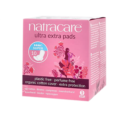 NATRACARE Soins & beauté Serviette ultra extra super avec ailes 10un